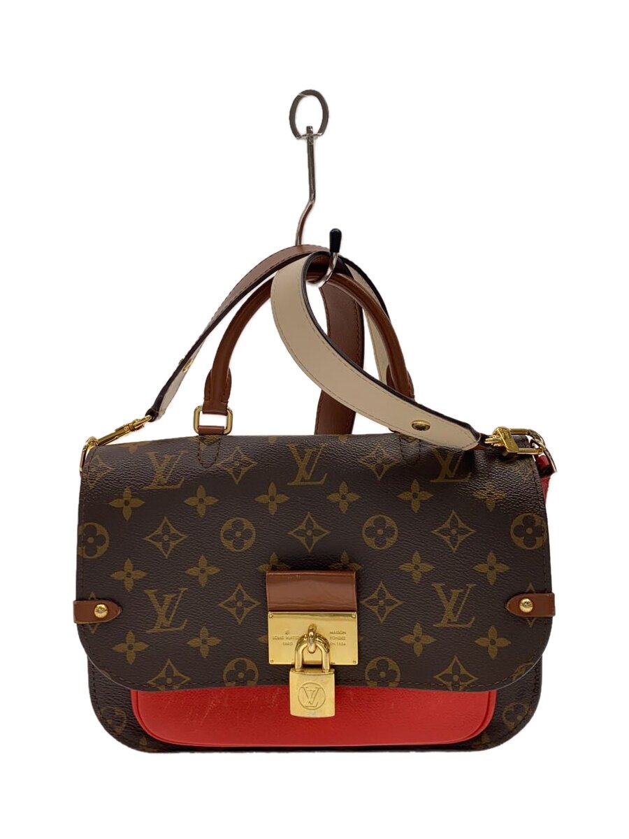 【中古】LOUIS VUITTON◆ヴォジラールPM_モノグラム・帆布_BRW/PVC/BRW/総柄【御徒面子】