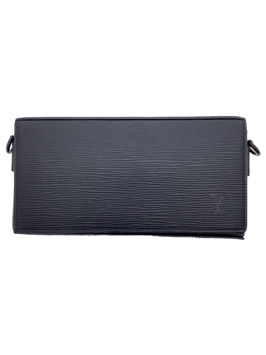 【中古】LOUIS VUITTON◆ロング・スリムウォレット_エピ_モノグラム・エクリプス/なめし革/BLK/メンズ【服飾雑貨他】