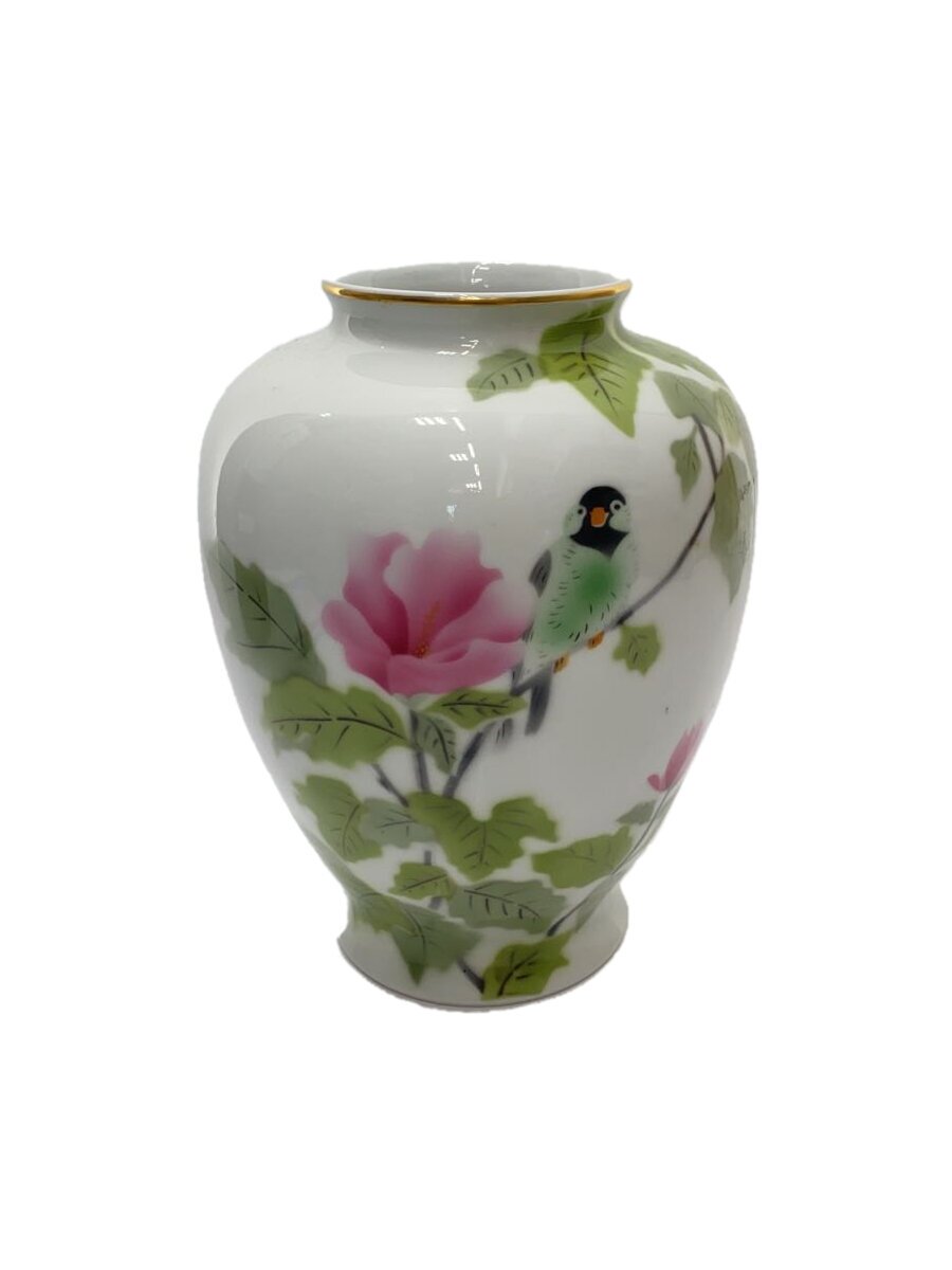 【中古】深川製磁◆壷・花瓶/花鳥【インテリア小物・日用雑貨】