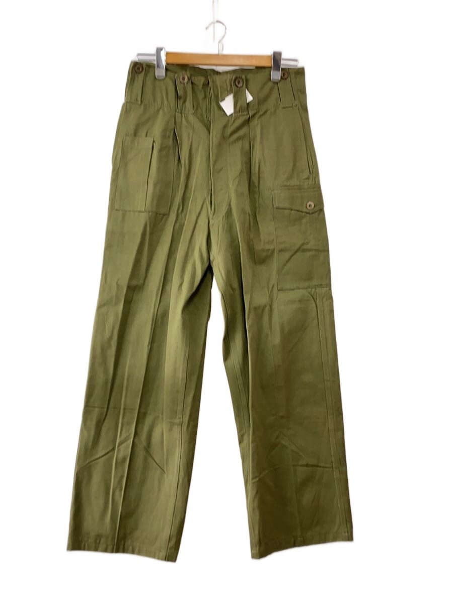 【中古】BELGIUM MILITARY◆カーゴパンツ/50s/army field pant/アーミーフィールドパンツ/綿織物/KHK/無地//【メンズウェア】