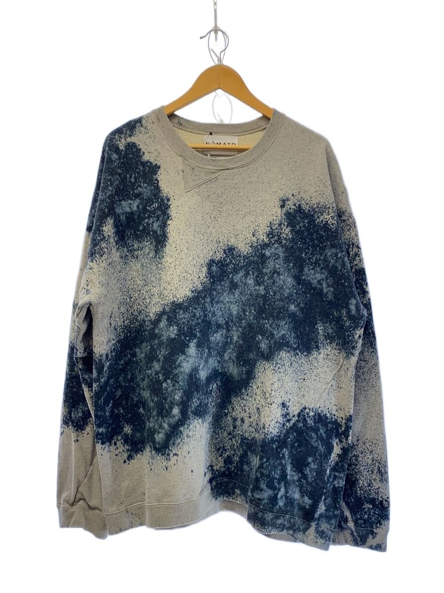 【中古】NOMA t.d.◆Hand Dyed Twist Sweat/タイダイ柄/流汗/4/綿織物/GRY/N38-CS02//【メンズウェア】