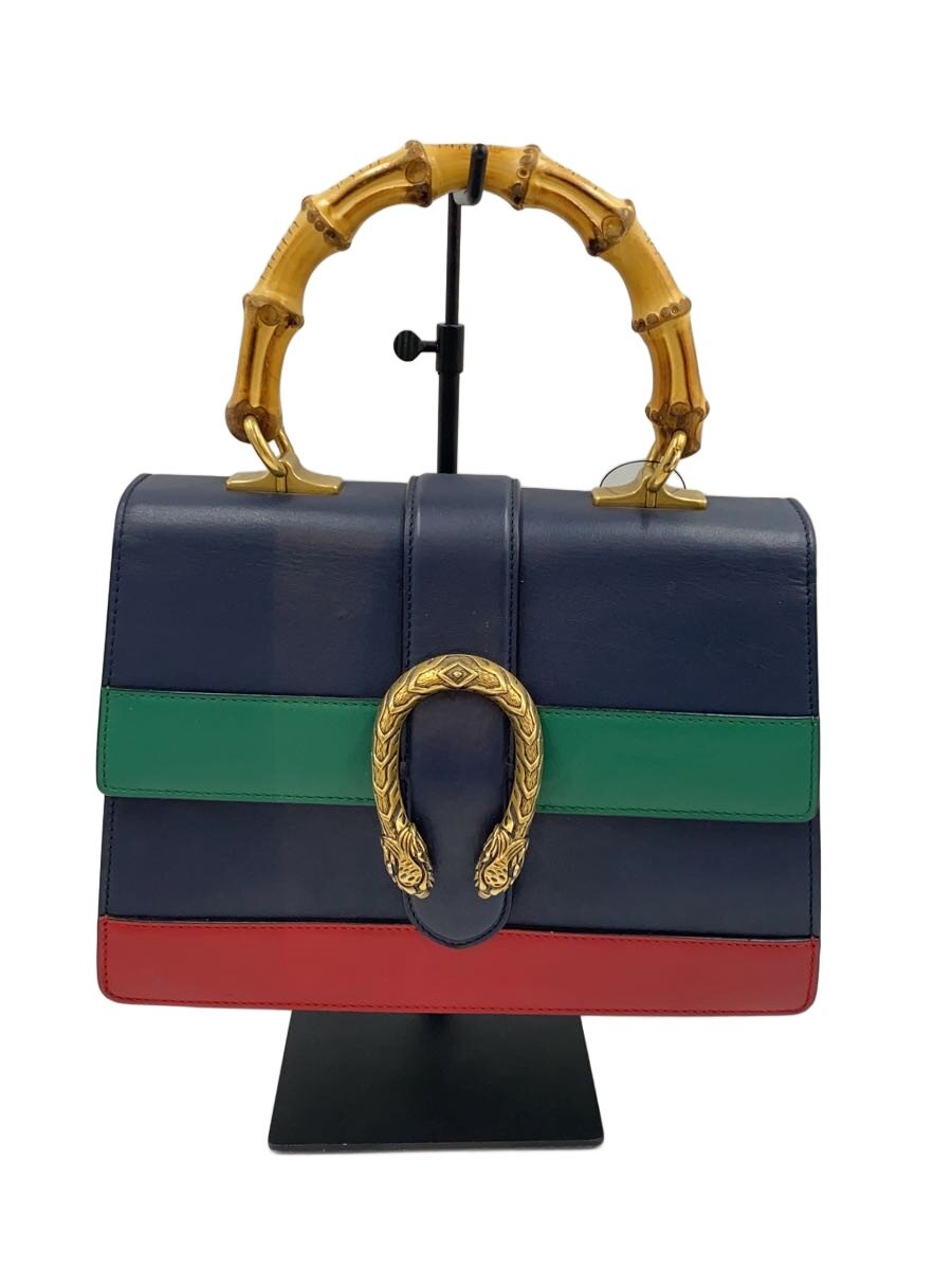 【中古】GUCCI◆ハンドバッグ_デュオニソス_バンブー/レザー/ブルー【バッグ】｜2ｎｄ STREET 店