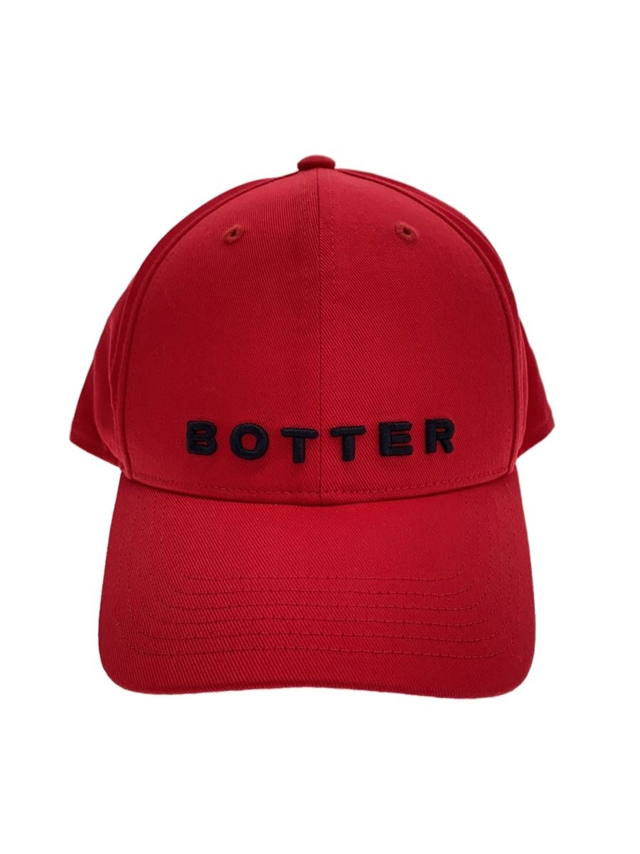 【中古】BOTTER◆クラシックロゴキャップ/旗がしら/FREE/綿織物/RED/4S-9003A001【服飾雑貨他】