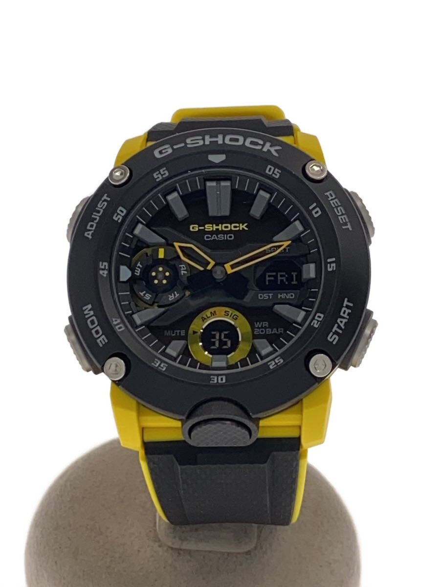 【中古】CASIO◆石英ウオッチ・G-SHOCK/デジアナ/BLK【服飾雑貨他】