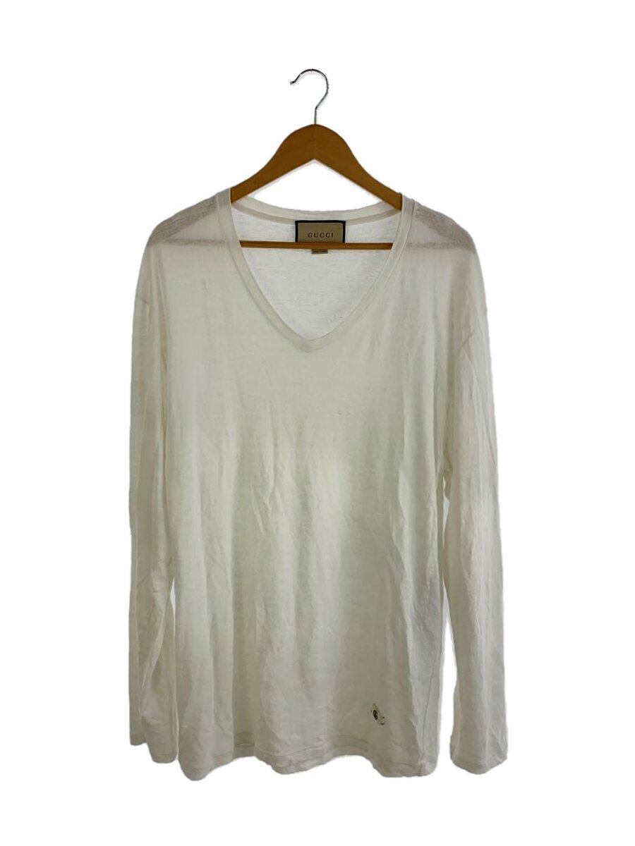 【中古】GUCCI◆長袖Tシャツ/M/コットン/WHT/645270【メンズウェア】｜2ｎｄ STREET 店