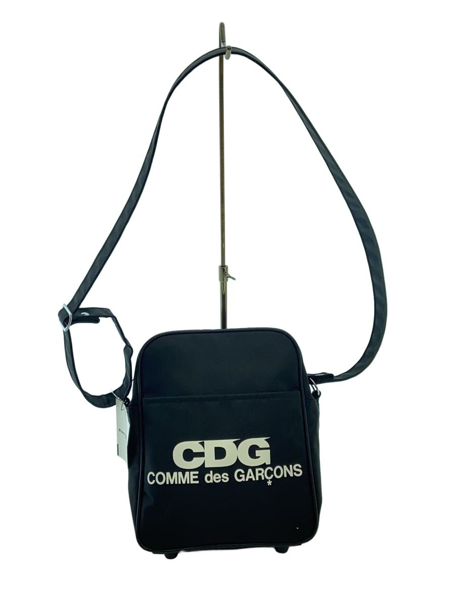 【中古】CDG◆ショルダーバッグ/ナイロン/BLK/SZ-K207【御徒面子】