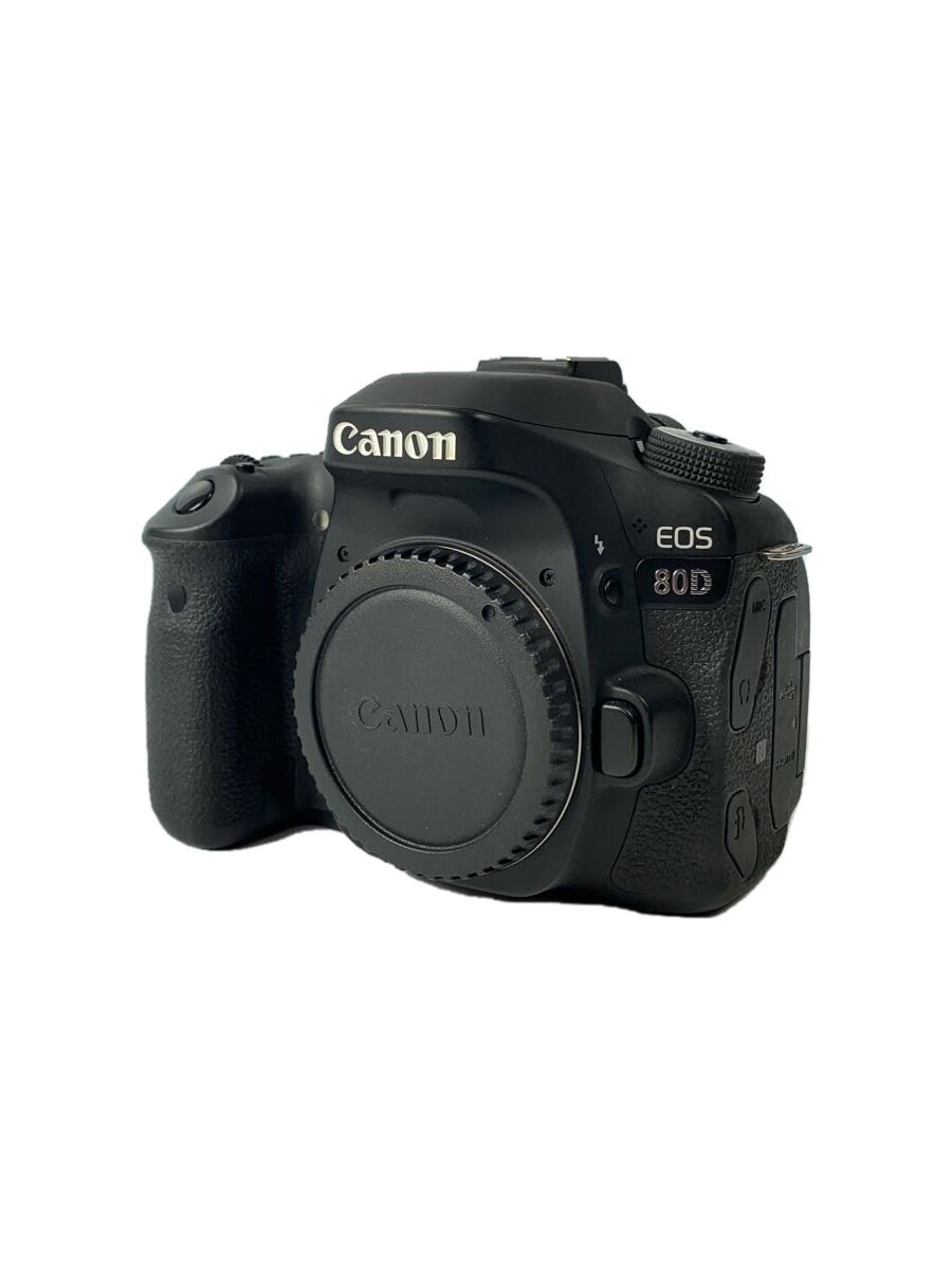 【中古】CANON◆デジタル一眼写真機 EOS 80D 上半身/蓄電池×2申し受ける器×1蓄電池手持ち部分付【写真機】