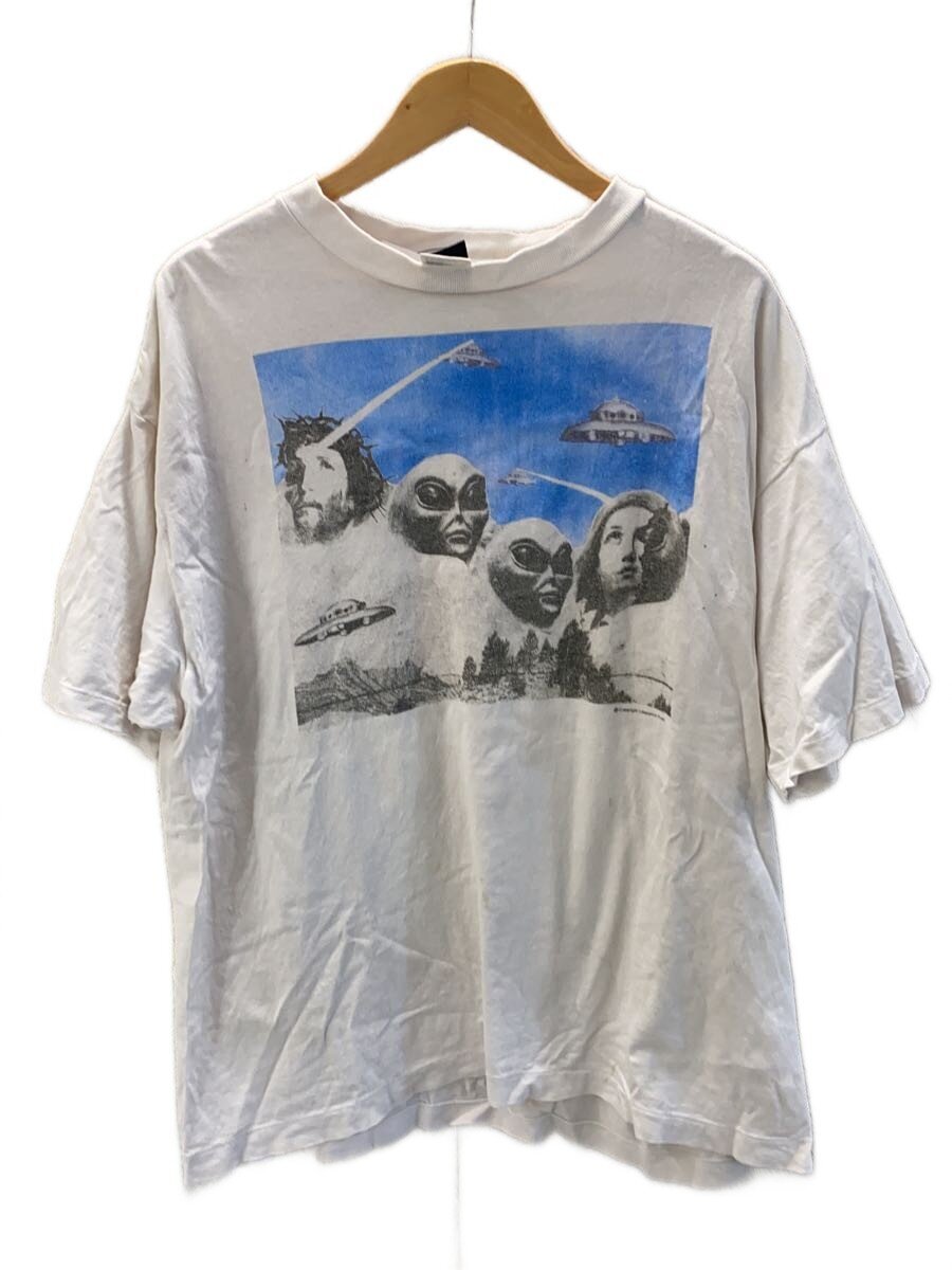 【中古】SAINT MICHAEL◆ティーシャツ/XL/綿織物/WHT/刷り上げる/SM-HR8-0000-C22【メンズウェア】
