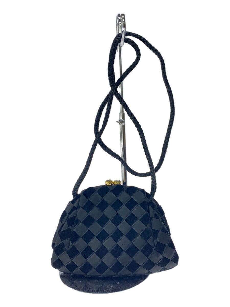 【中古】BOTTEGA VENETA◆ショルダーバッグ/--/黒いこと/無地/WS12997【御徒面子】