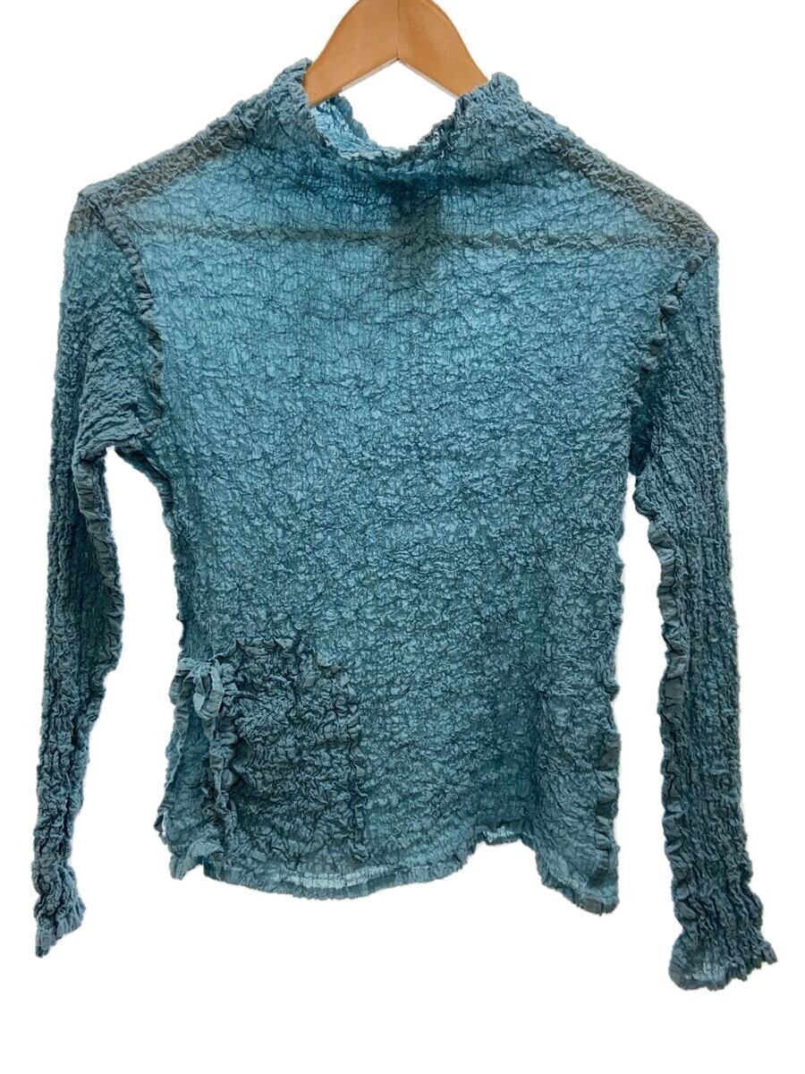 【中古】me ISSEY MIYAKE◆長袖カットソー/シワ加工/--/コットン/BLU/MI92FM404【レディースウェア】｜2ｎｄ STREET 店