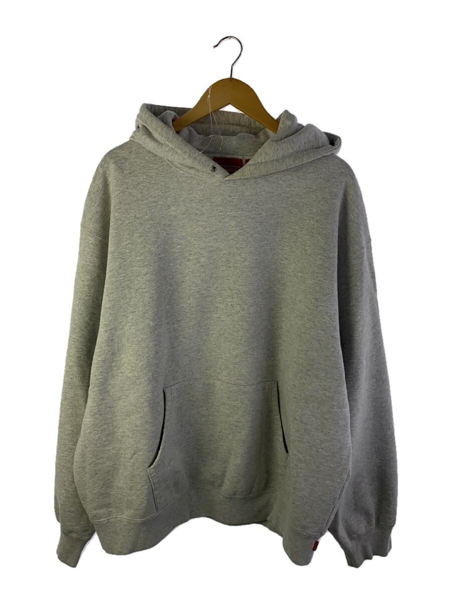 【中古】Supreme◆パーカー/22FW/satin applique/XL/綿織物/薄墨色【メンズウェア】