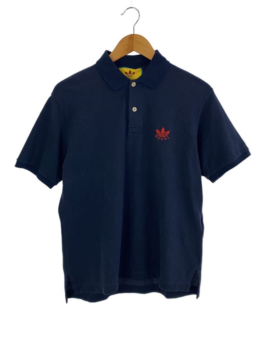 【中古】GUCCI◆GG SHIRT/ポロシャツ/S/コットン/ネイビー/700497【メンズウェア】｜2ｎｄ STREET 店