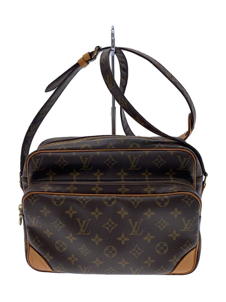 【中古】LOUIS VUITTON◆ナイル/ショルダーバッグ/PVC/赤銅色/モノグラム/M45244/ルイヴィトン【御徒面子】