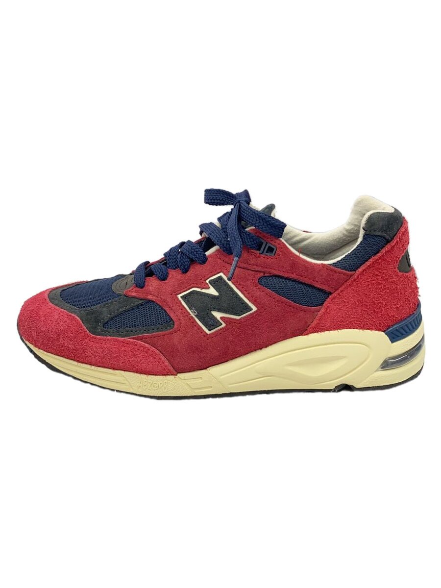 【中古】NEW BALANCE◆M990/赤いこと/27.5珊/RED【シューズ】