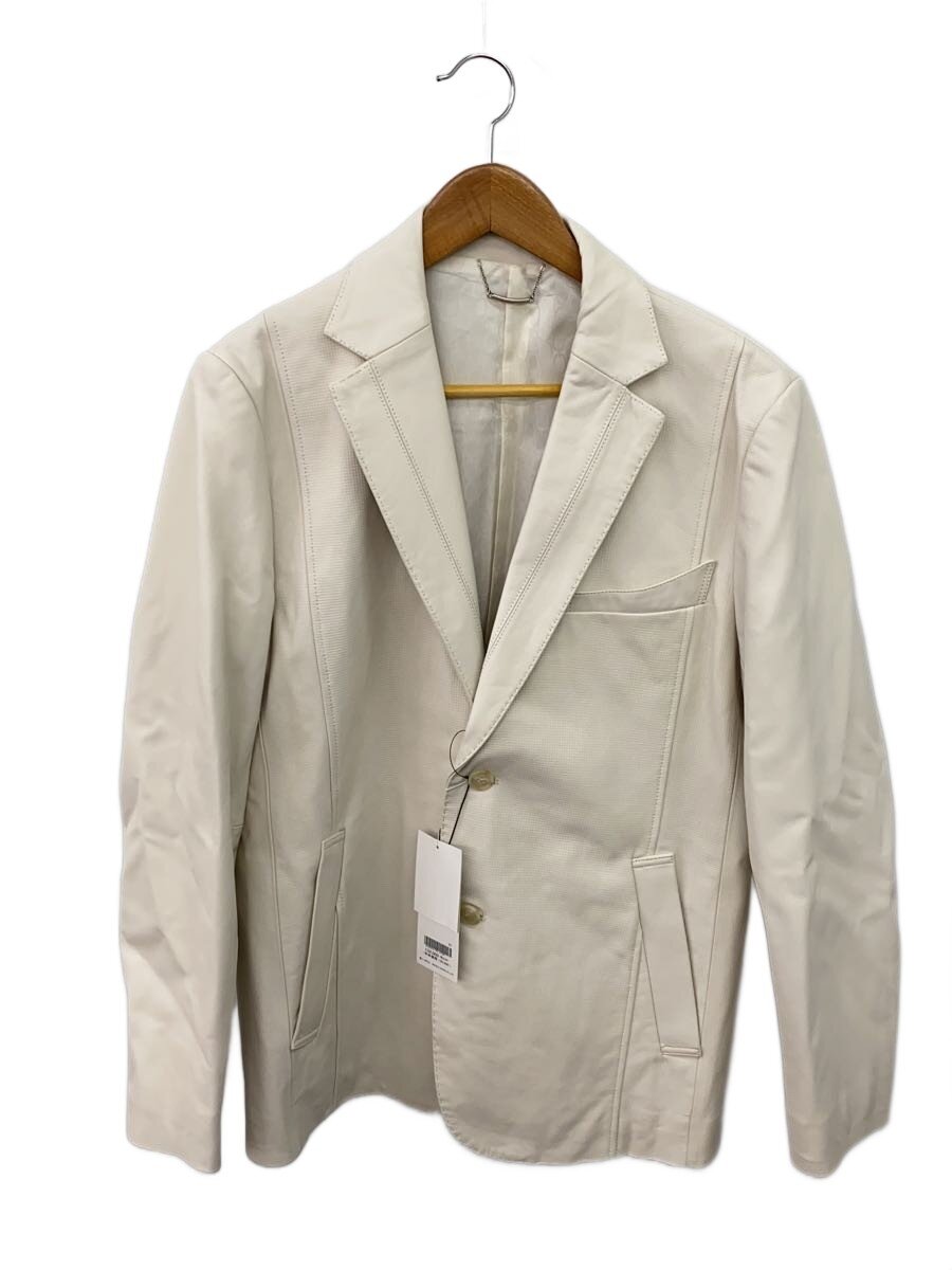 【中古】ANGELO/ジャケット/46/山羊革/WHT/無地/35-4010-04【メンズウェア】|2nd STREET 店