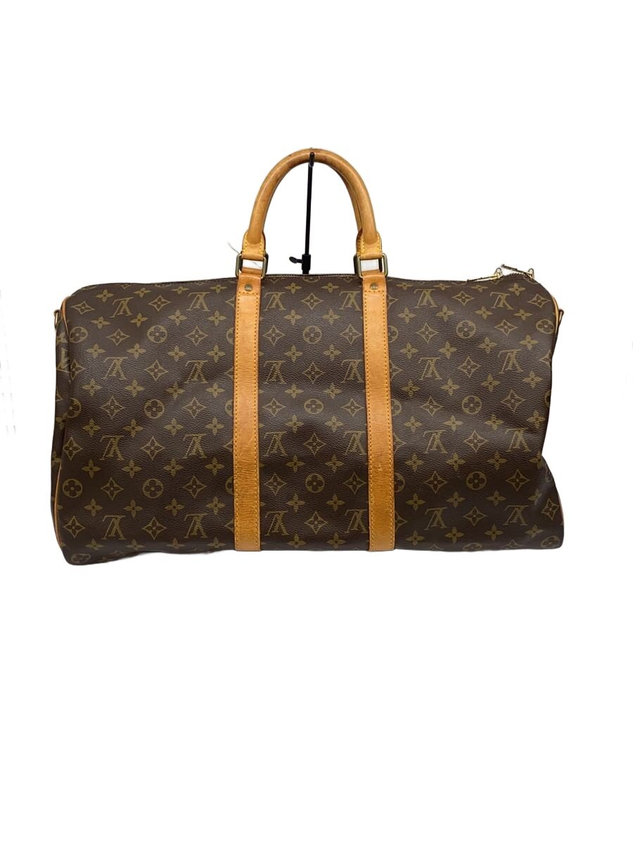 【中古】LOUIS VUITTON◆キーポル・バンドリエール50_モノグラム・キャンバス/PVC/BRW/総柄【バッグ】｜2ｎｄ STREET 店