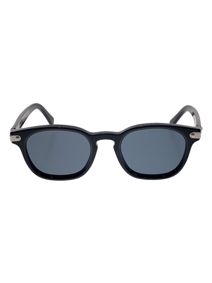 LUNETTES DE SOLEIL LOUIS VUITTON LV SIGNATURE CARRÉES RONDES NOIRES HOMMES Z1963U 2 3375 BON ÉTAT