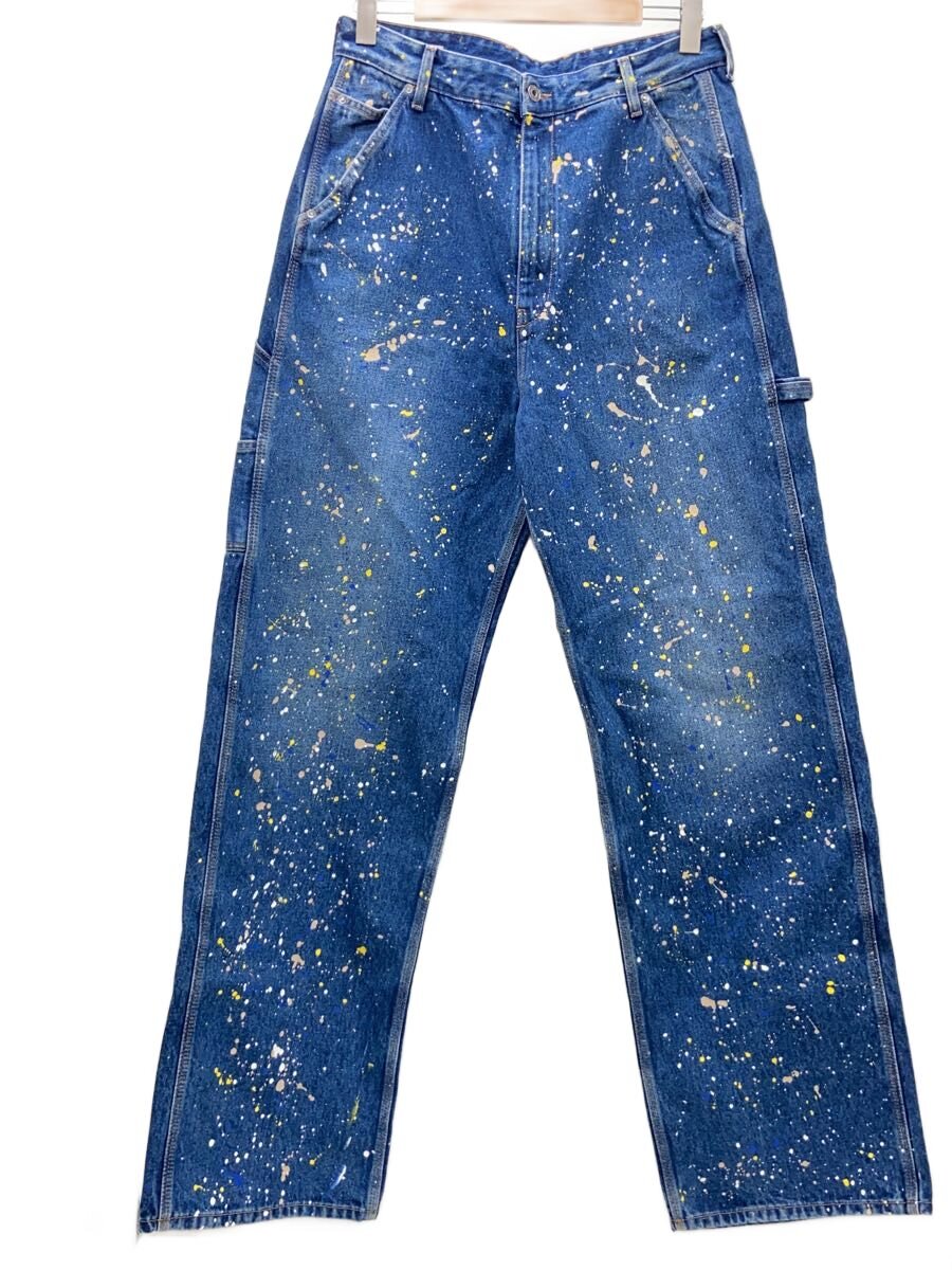 【中古】OFF-WHITE◆デニムパンツ/32/デニム/IDG/2022AW/PAINT OVER CARPENTER JEANS【メンズウェア】｜2ｎｄ STREET 店