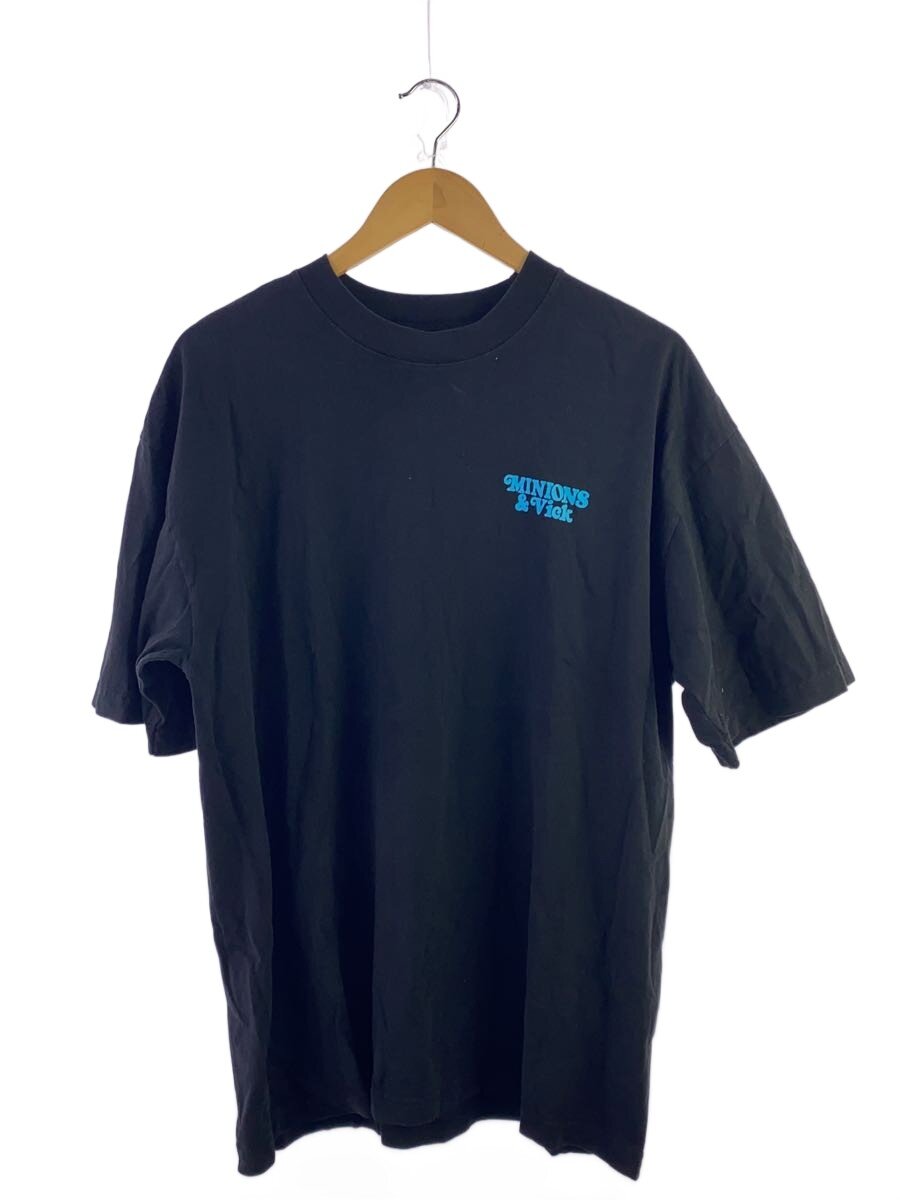 【中古】VERDY◆MINIONS/プルオーバー/L/綿織物/BLK/? NULL ?【メンズウェア】