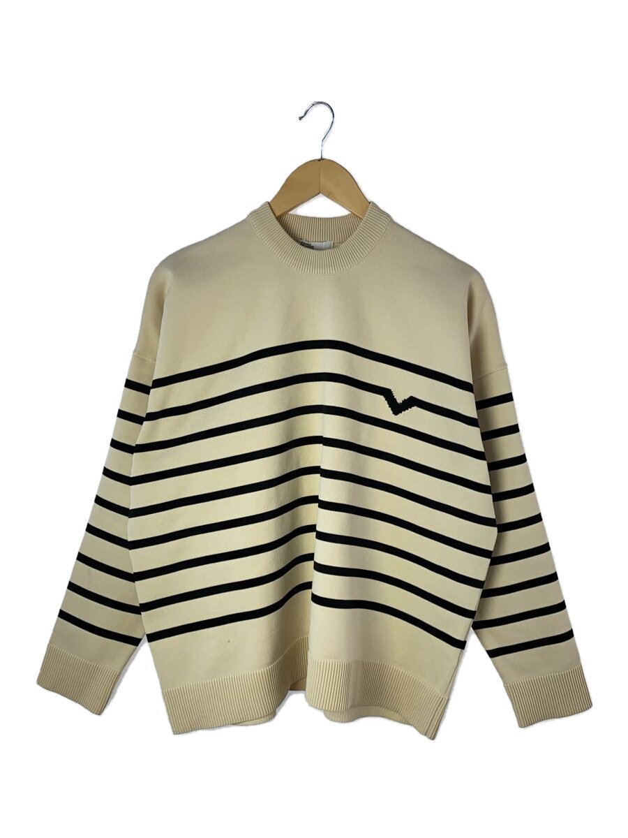 【中古】DOUBLE STANDARD CLOTHING◆23AW/編み物・スウェーター(薄っぺら)/36/ポリエステル/ベージュ/間借り人/0209-580-2【レディースお召しもの】