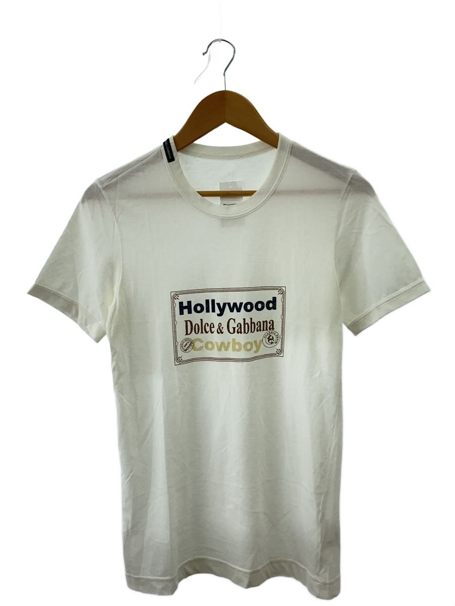【中古】DOLCE\u0026GABBANA◆プルオーバー/--/綿織物/WHT【メンズウェア】