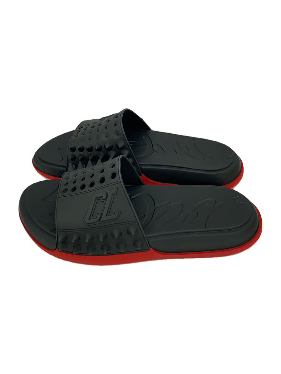 【中古】Christian Louboutin◆サンダル/45/BLK/1240945【シューズ】