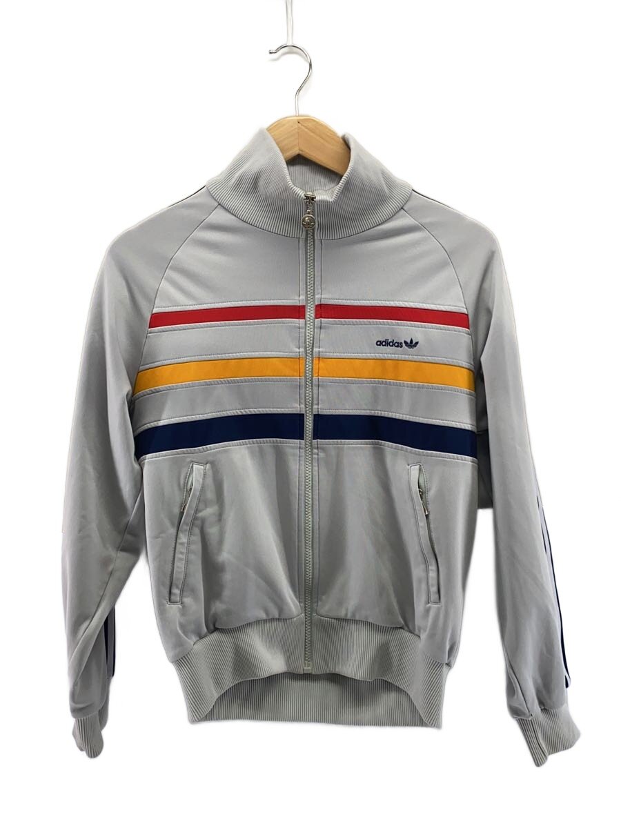 【中古】adidas◆プルオーバー/--/ポリエステル/GRY/ATS-150/デサント製/80s/シミ有【メンズウェア】