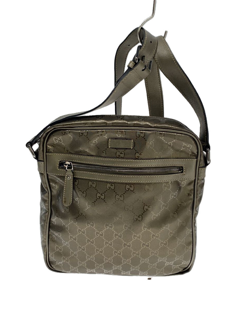 【中古】GUCCI◆ショルダーバッグ_GGインプリメ/PVC/BRW//【御徒面子】
