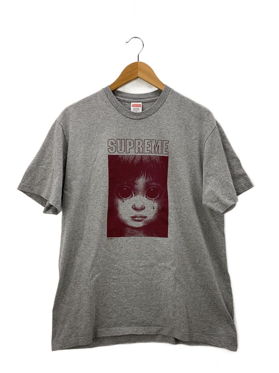 【中古】Supreme◆24SS/Margaret Keane Teardrop Tee/ティーシャツ/M/綿織物/GRY//【メンズウェア】