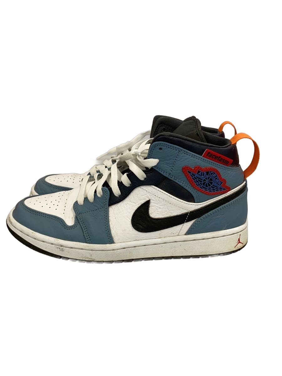 【中古】NIKE◆AIR JORDAN 1 MID SE FRLS APLA/エアジョーダン 1/白いこと/CU2802-100/27【シューズ】