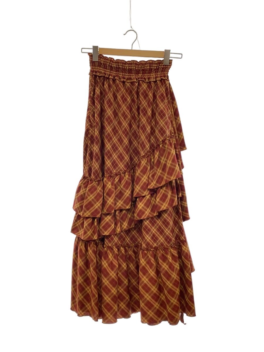 【中古】Lily Brown◆イレヘムティアードロングスカート/one/レッド/チェック/LWFS254097【レディースウェア】｜2ｎｄ STREET 店