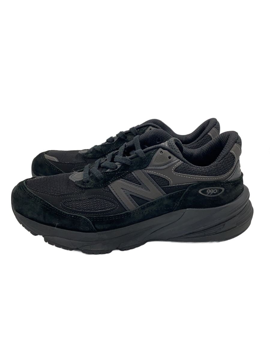 【中古】NEW BALANCE◆U990/黒いこと/25糎/BLK/スウェード【シューズ】