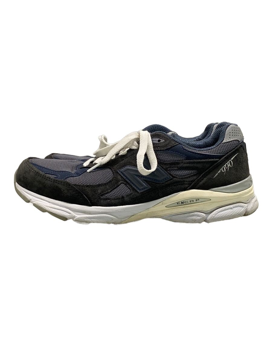 【中古】NEW BALANCE◆990V3/ローカットスニーカー/28珊/NVY/M990KI3/少しく当て嵌める感有/? NULL ?【シューズ】