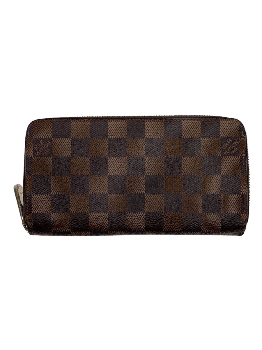 【中古】LOUIS VUITTON◆2)ジッピー・ウォレット_ダミエ・エベヌ_BRW_ブラウン/PVC/BRW/メンズ//【服飾雑貨他】