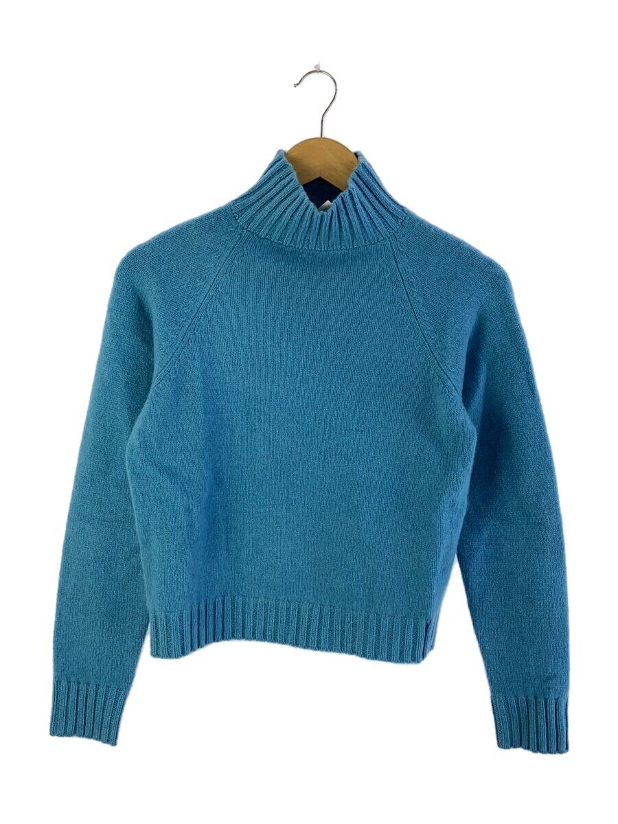 【中古】The Elder Statesman◆編み物・スウェーター(朦々たる)/XS/カシミヤ/BLU/無地/3610800567//【レディースお召しもの】