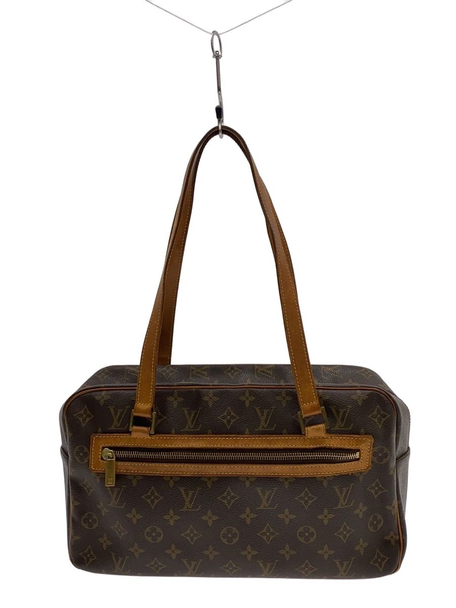 【中古】LOUIS VUITTON◆シテGM_モノグラム・帆布/PVC/BRW【御徒面子】