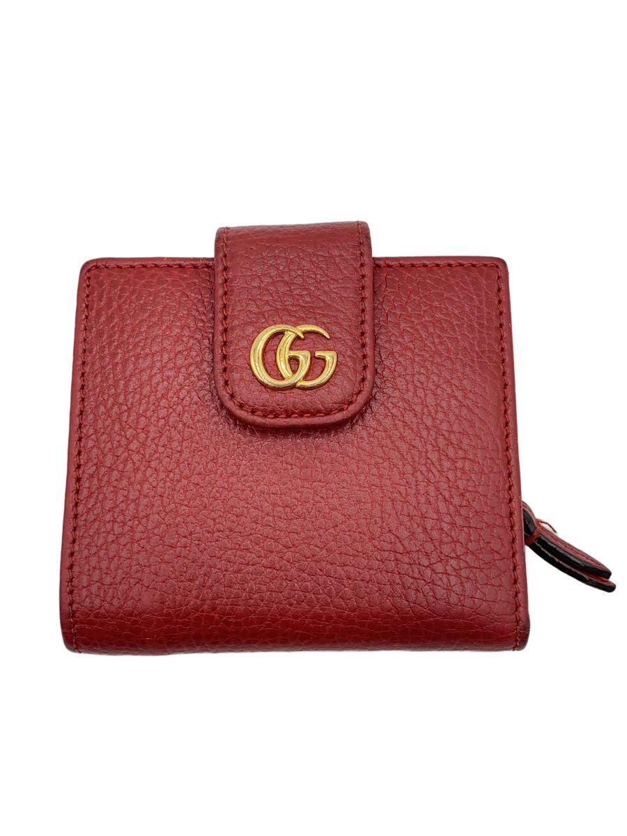 【中古】GUCCI◆2つ折り紙入れ/--/BRD/レディース/523193・1147【服飾雑貨他】