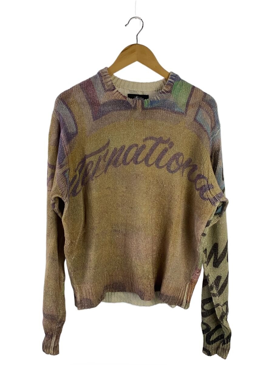 【中古】STUSSY◆23AW/ALFONSO SWEATER/S/コットン/BEG/総柄//【メンズウェア】｜2ｎｄ STREET 店