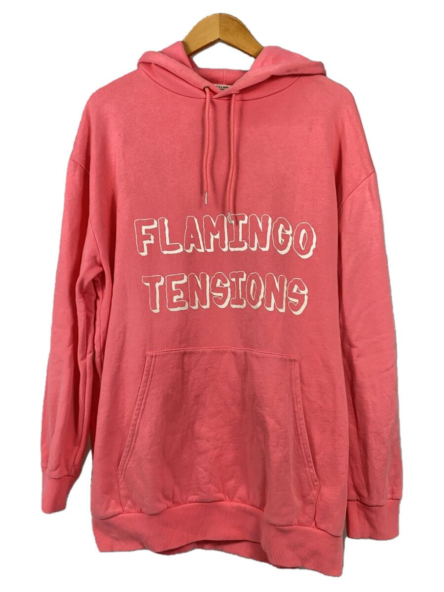 【中古】CELINE◆22SS/FLAMINGO TENSIONS/パーカー/XS/綿織物/PNK/刷り上げる/2Y627670Q//【メンズウェア】