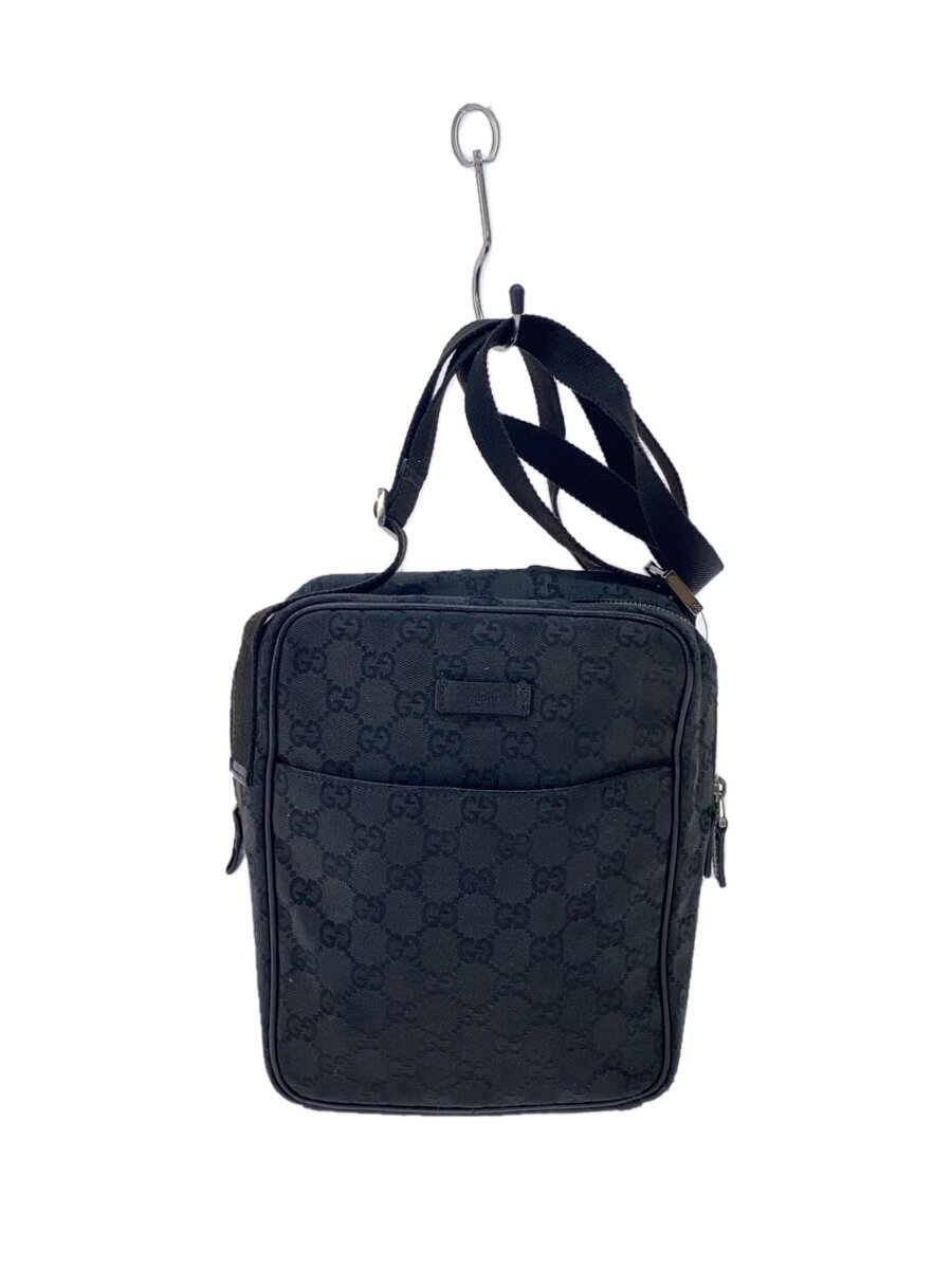 【中古】GUCCI◆ショルダーバッグ_GGキャンバス/キャンバス/BLK/総柄【バッグ】｜2ｎｄ STREET 店