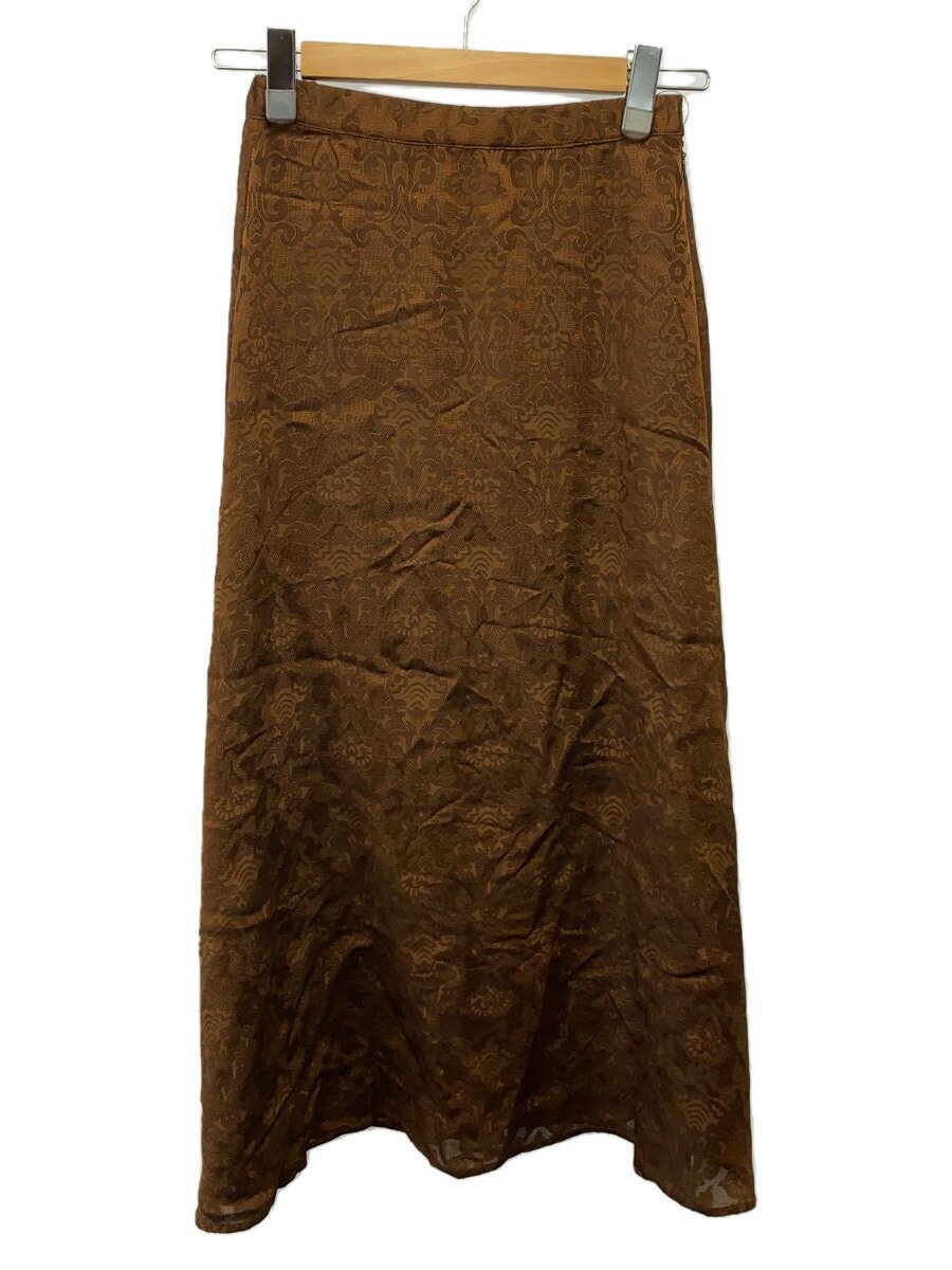【中古】AMERI◆ロングスコート/S/人絹/BRW/総柄/02310920850【レディース御召しもの】