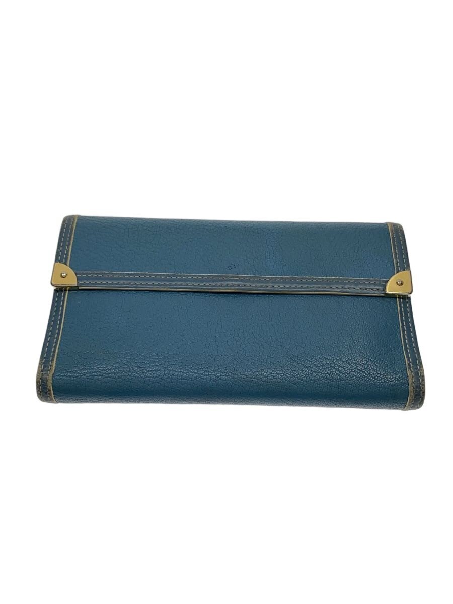 【中古】LOUIS VUITTON◆ポルト・トレゾール・インターナショナル_スハリ/レザー/BLU/レディース【服飾雑貨他】|2nd STREET 店
