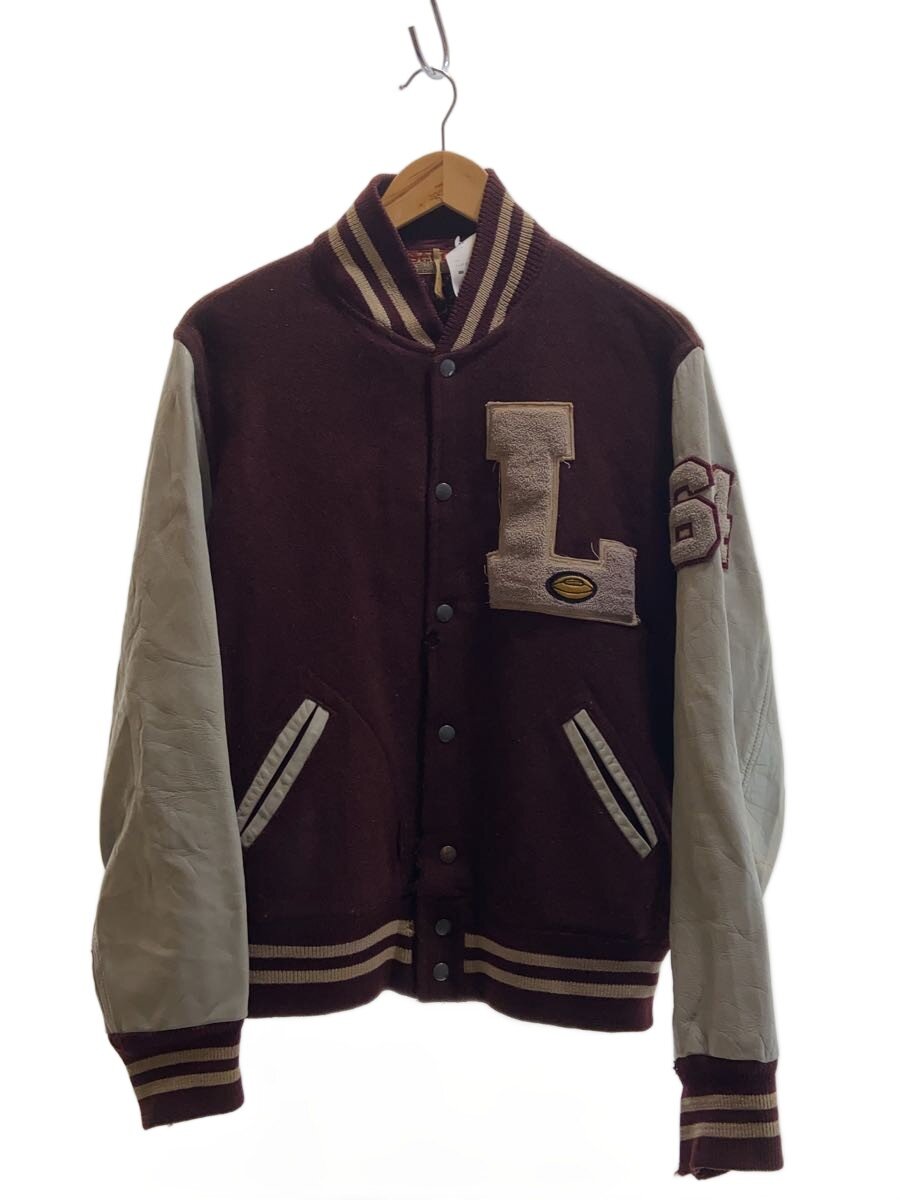 【中古】60s～70s/SAND KNIT/スタジャン/44/ウール/ボルドー【メンズウェア】｜2ｎｄ STREET 店