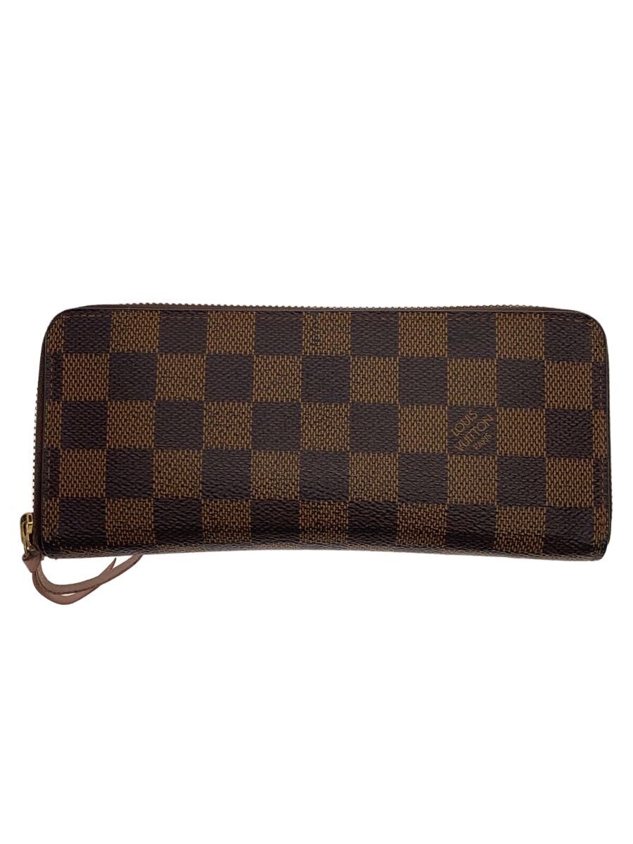 【中古】LOUIS VUITTON◆ポルト・フォイユ・クレマンス_ダミエ・エベヌ/PVC/BRW/レディース【服飾雑貨他】｜2ｎｄ STREET 店