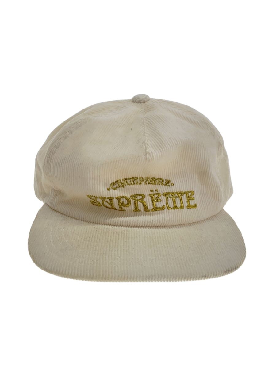 【中古】Supreme◆24SS/CHAMPAGNE CORDUROY 5-PANEL/鳥打ち帽/FREE/コール天/WHT//【服飾雑貨他】