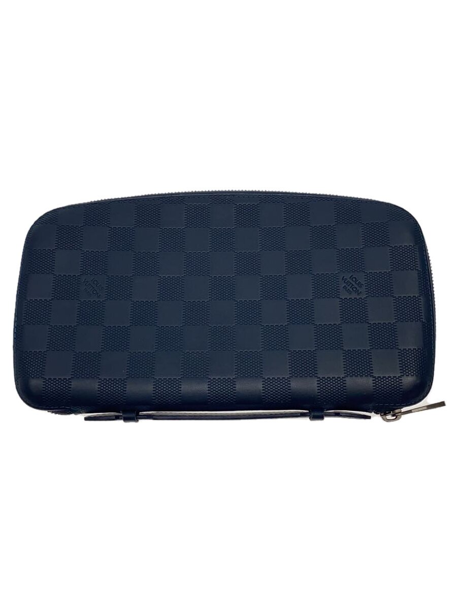 【中古】LOUIS VUITTON◆オーガナイザーアトール/ベータ仕合わせ・傷有/うしろ側/なめし革/NVY/総柄/N41382//【御徒面子】