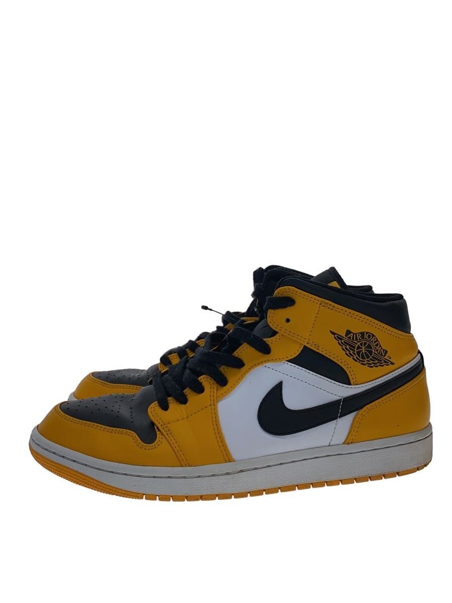【中古】NIKE◆AIR JORDAN 1 MID_エアジョーダン 1 ミッド/28.5cm/YLW【シューズ】｜2ｎｄ STREET 店