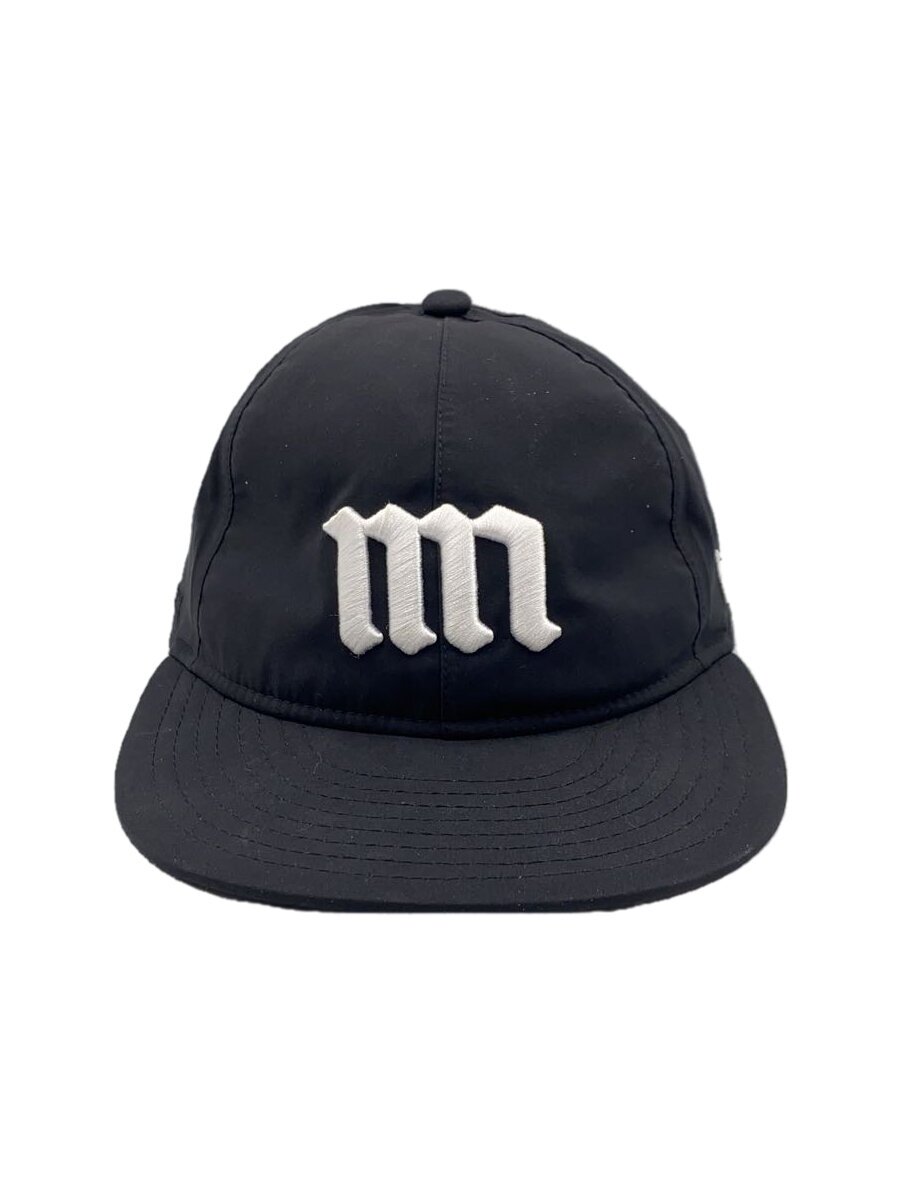 【中古】NEW ERA◆×MIN-NANO/旗がしら/7 1/4/ナイロン/BLK/メンズ/GORE-TEX【服飾雑貨他】