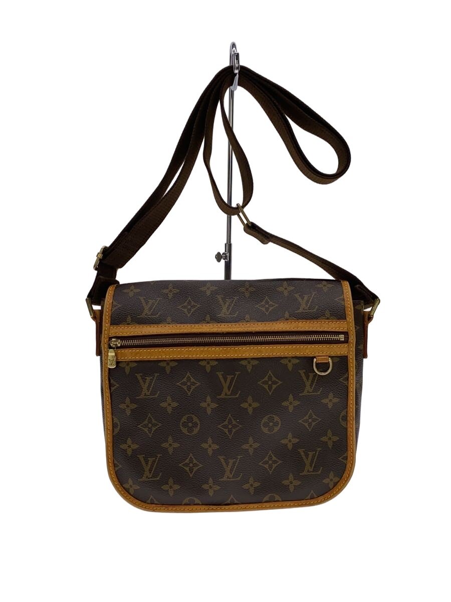 【中古】LOUIS VUITTON◆伝達人PM・ボスフォール_モノグラム・帆布/PVC/BRW/総柄【御徒面子】