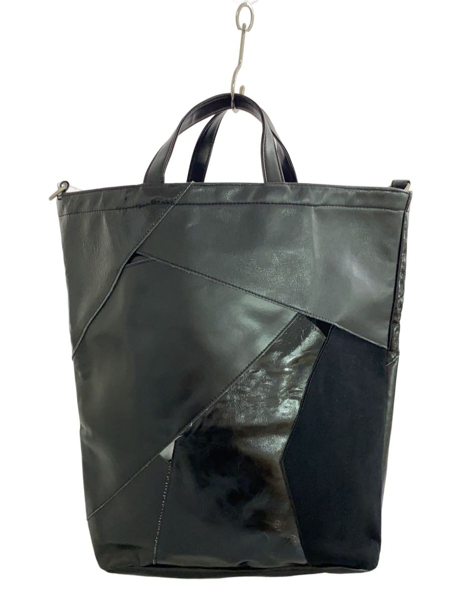 【中古】JUNYA WATANABE COMME des GARCONS◆ハンドバック/フェイクレザー/BLK/JS-K 209【御徒面子】